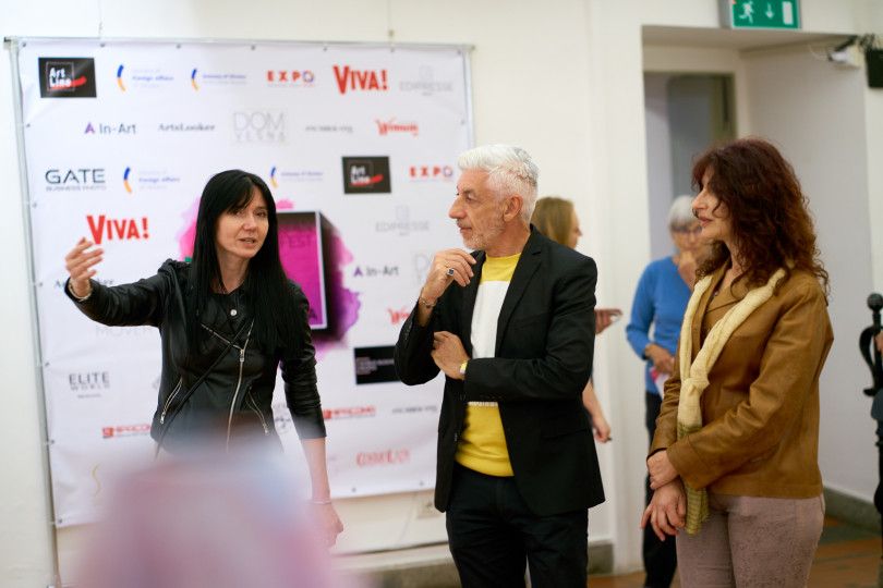Marianna Abramova and Italian curator Ferdi Kolokka