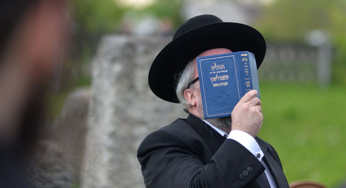 Orthodox Jew praying