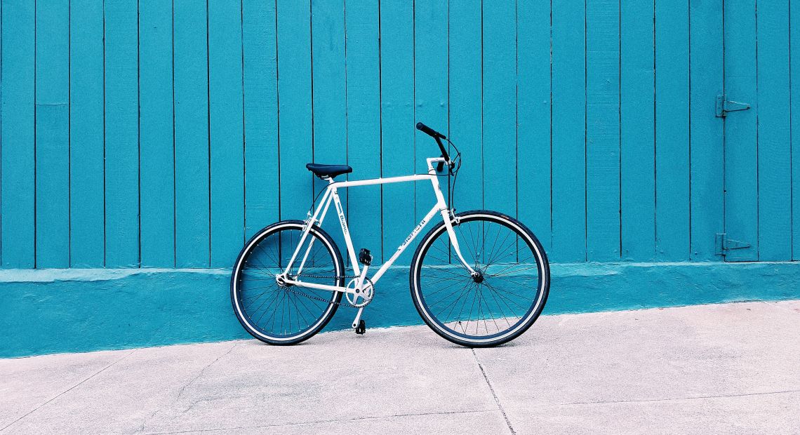 Bicycle near the wall