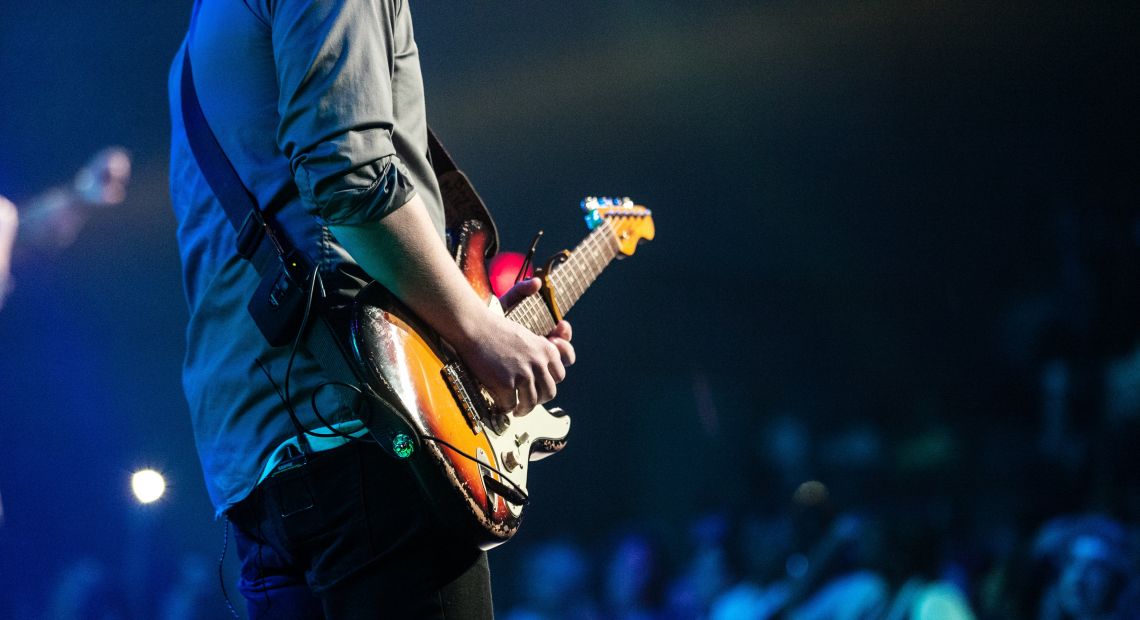 guitarist on stage