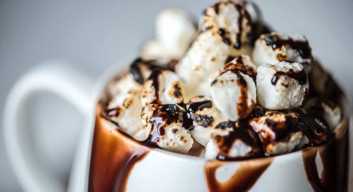 Hot cocoa with marshmallow