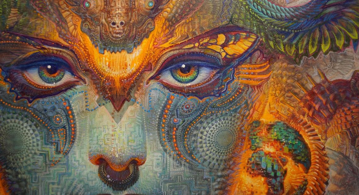 psychedelic face painting