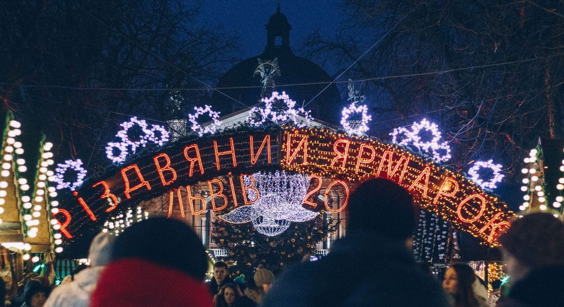 Christmas market in Lviv