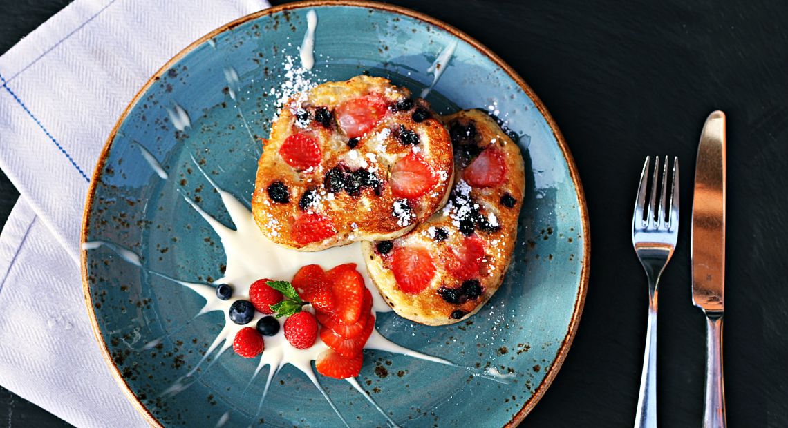 Pancakes on a plate