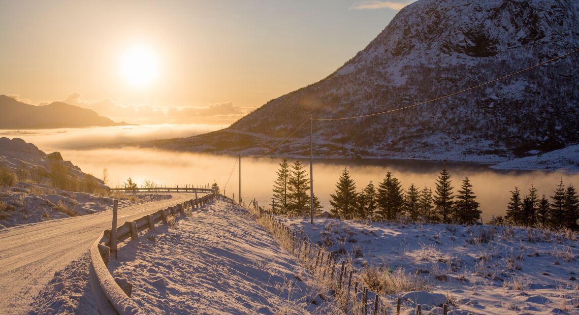 Winter mountains