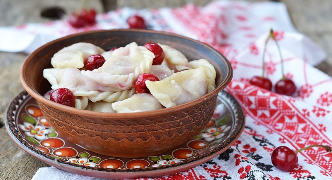 Varenyky with cherries