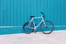 Bicycle near the wall