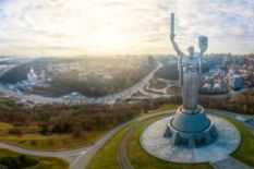 The Motherland monument in Kyiv
