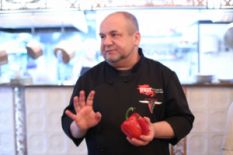 Chef at the At the Golden Rose restaurant Serhii Pozhar