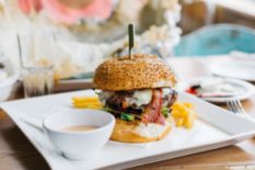 Burger and french fries