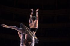 Ballerina lifted up