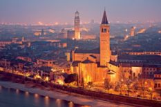 Panorama of Verona city