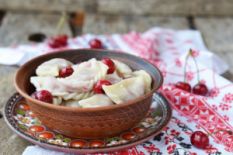 Varenyky with cherries