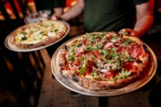 Pizza at Italyanskaya Redaktsiya in Kyiv