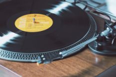Vinyl record player