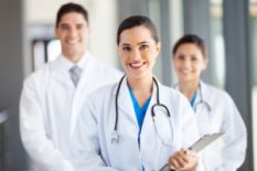 three young doctors