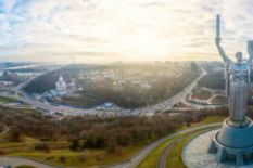Motherland statue in Ukraine