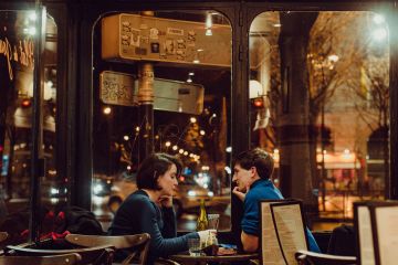couple in cafe