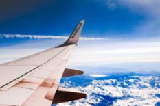 flight in the sky