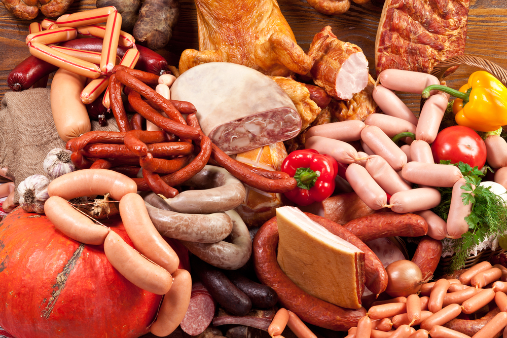 Meat on the stall