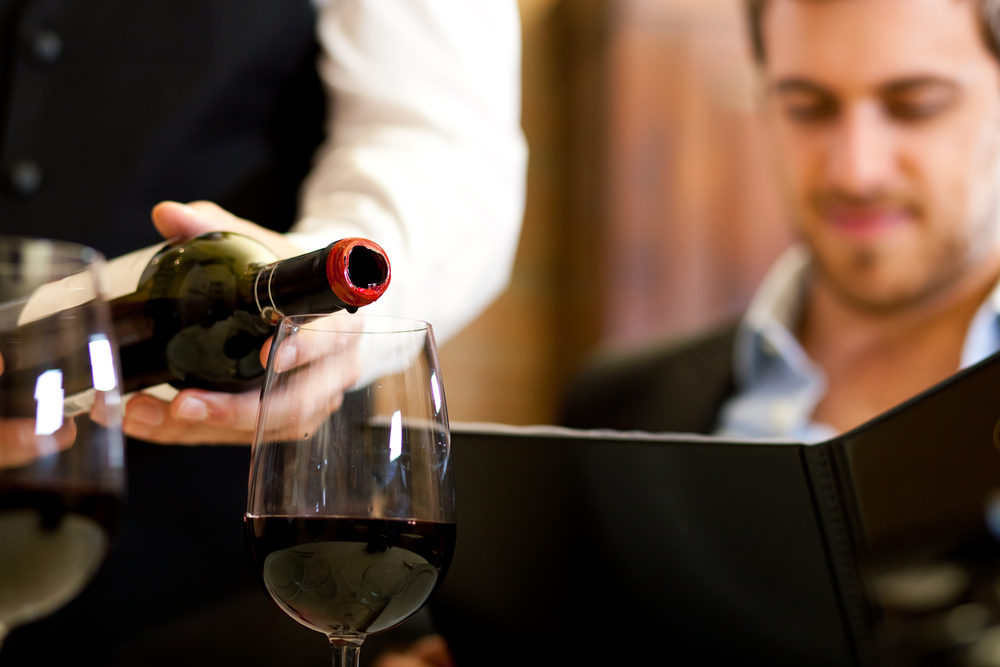 pouring wine