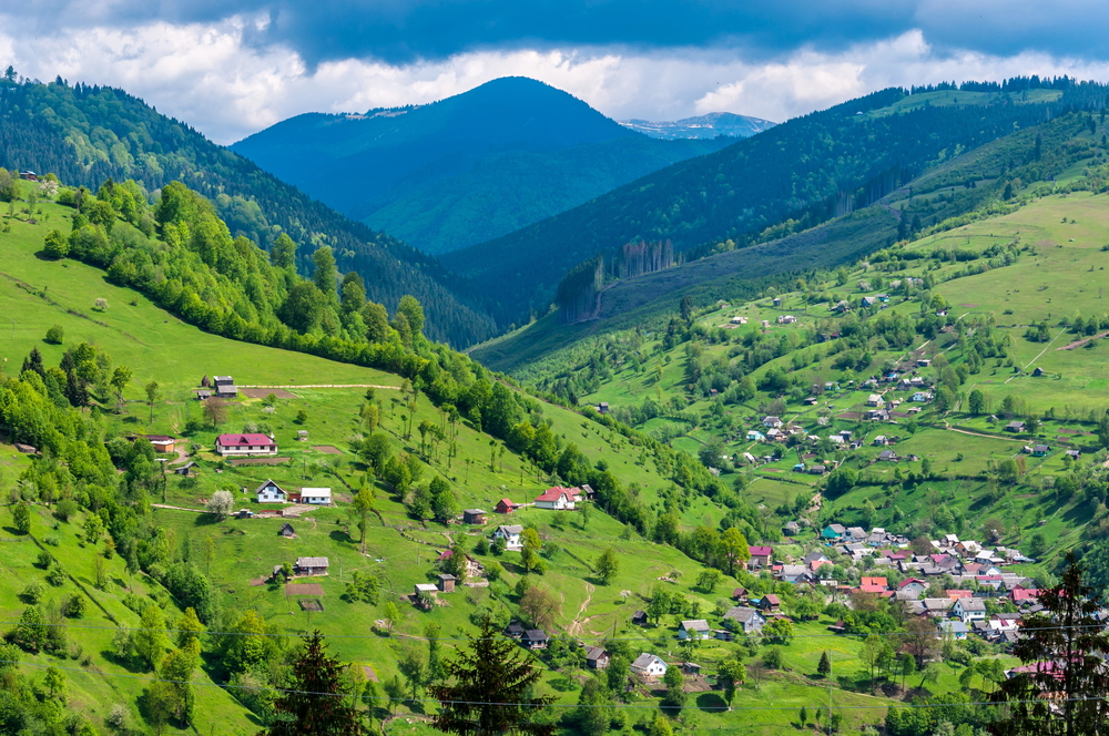 village in mountains