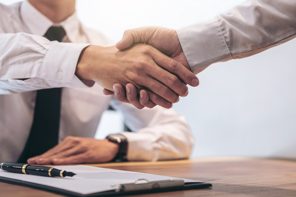 shaking hands