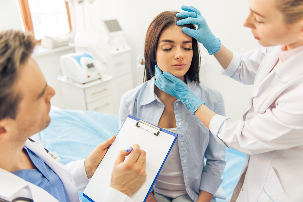 Checking up at surgeon's