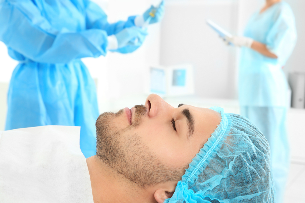 Man before a surgery