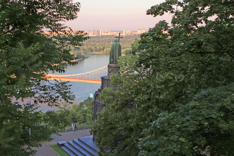 St. Volodymyr`s hill in Kyiv