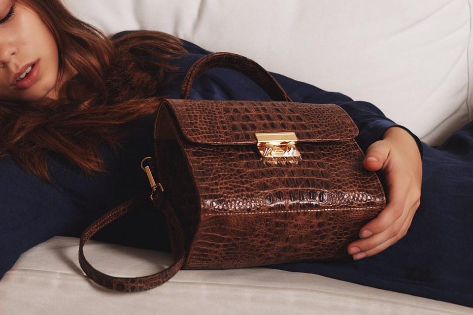 beautiful girl with bag