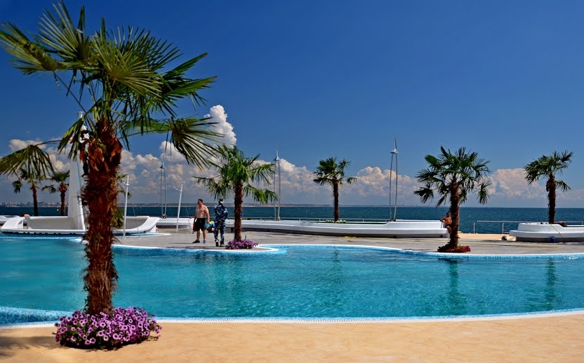 Lanzheron beach in Odesa