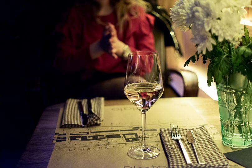 Wine on the table