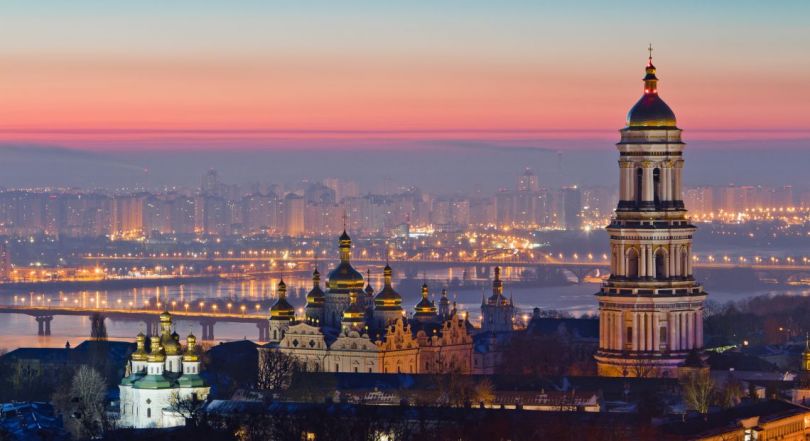 Kyiv at night