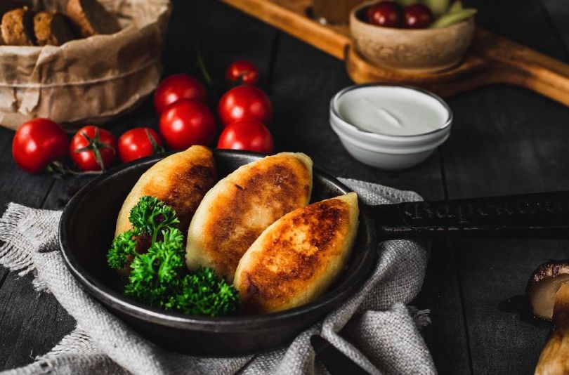 cutlets on frying pan