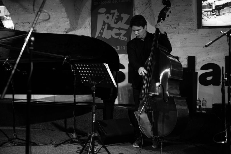musician with bass
