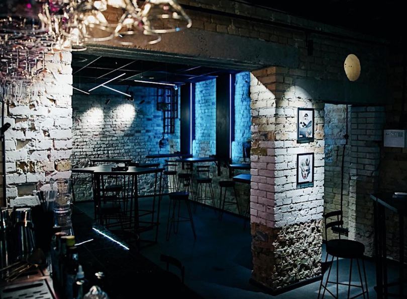 stylish bar hall