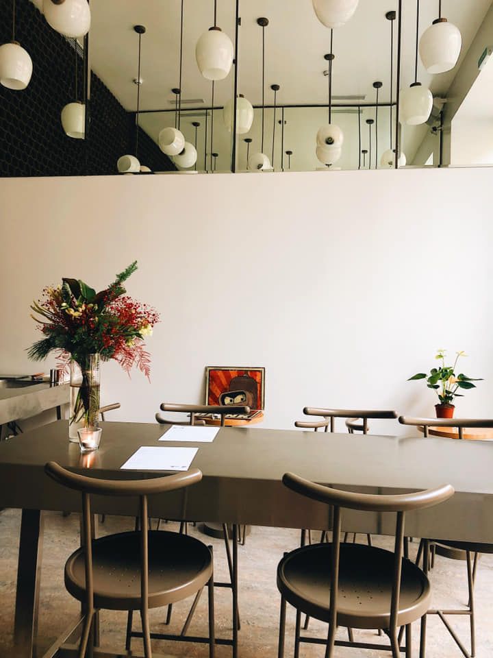 table in cafe