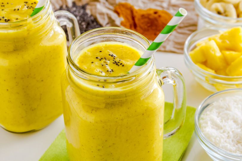 yellow smoothie