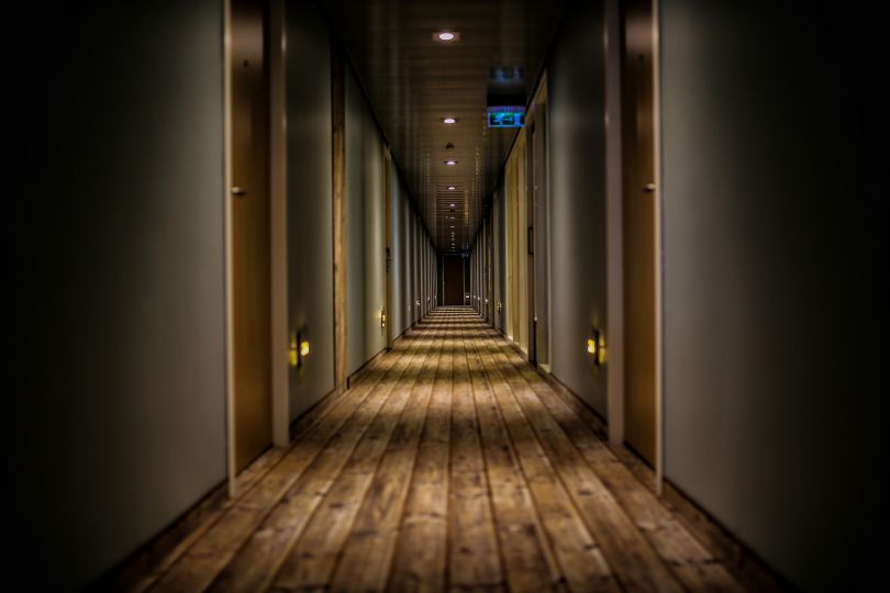 Hotel corridor