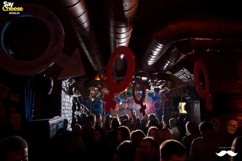 people dancing at club