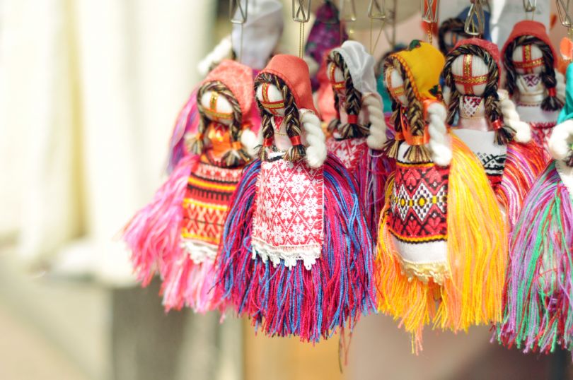Traditional Ukrainian motanka dolls