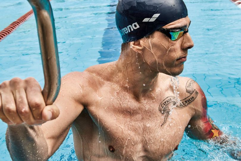 swimmer in pool