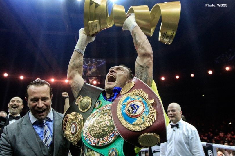 Oleksandr Usyk won the world championship