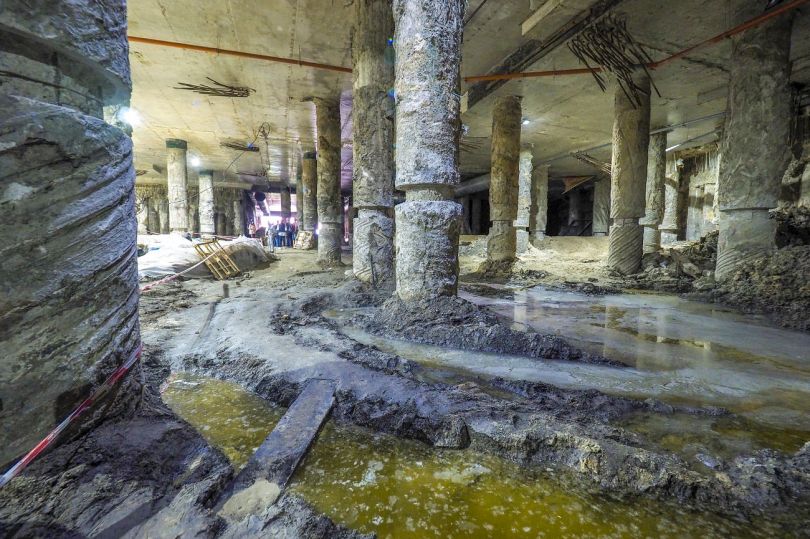 Site of excavation