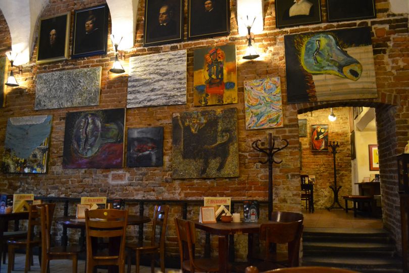 Pid Klepsydroyu cafe in Lviv