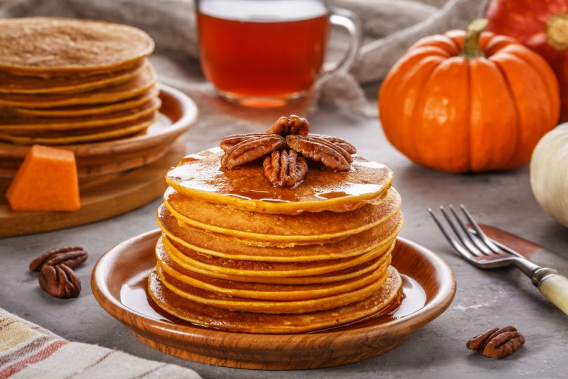 Pumpkin pancakes