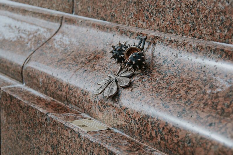 Chestnut miniature statue in Kyiv