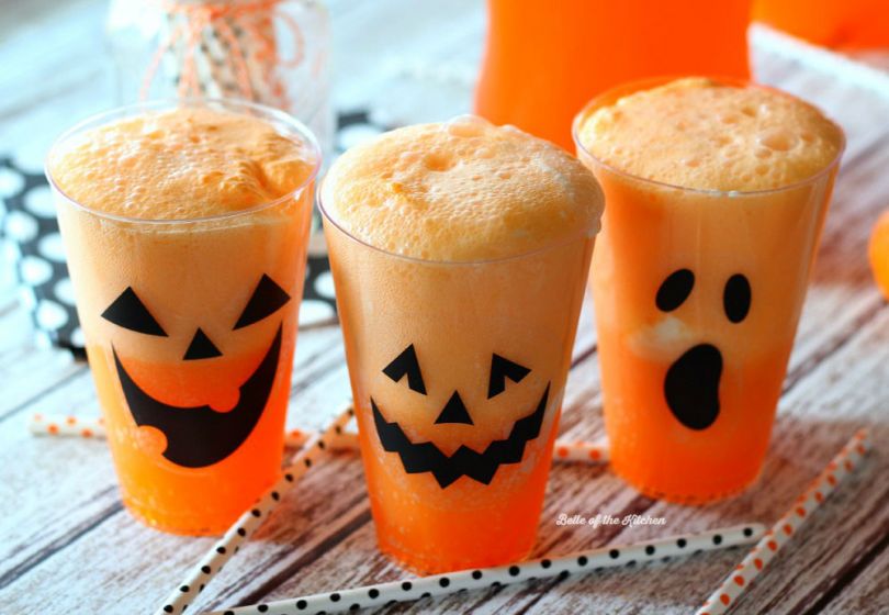 Fanta Jack-o-lantern Floats
