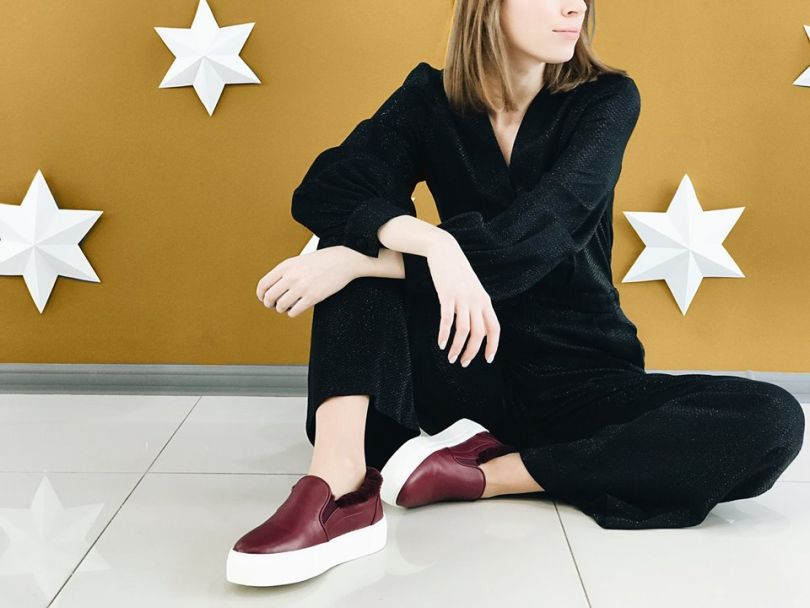 Girl in L.A.P.T.I. shoes